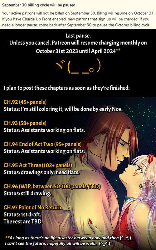 Will resume in November (^_^)
