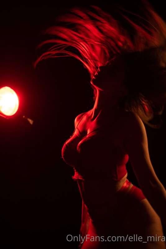 In the red light!!
