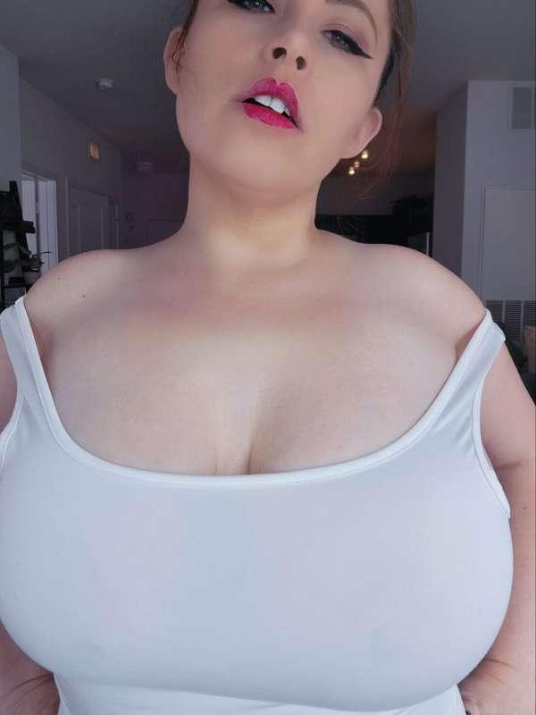 Have you been peeking at mommy's boobs in this dress? They a..