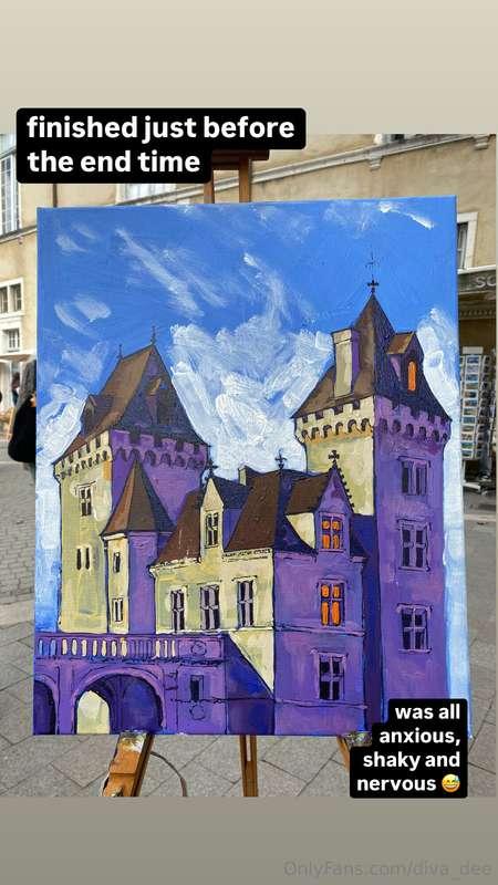 Last minute I’ve subscribed myself for a painting contest, a..
