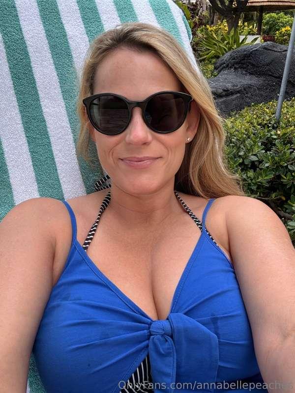 So far it’s overcast, which is nice so I’m just relaxing out..