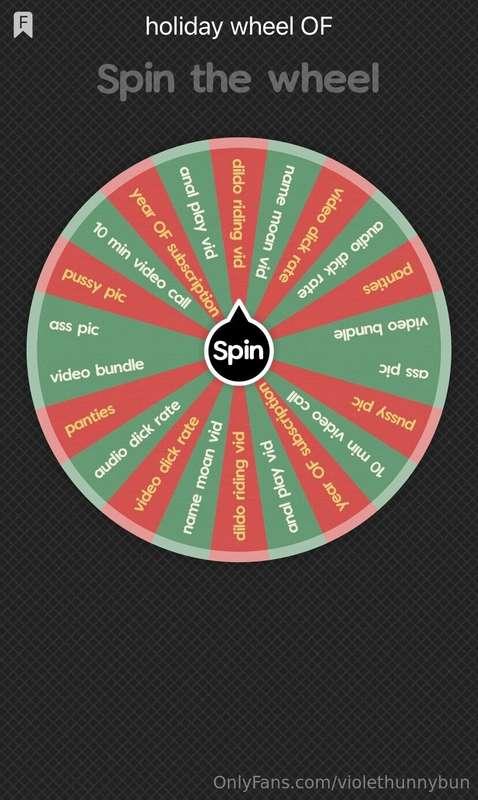 still doing the holiday wheel!! $10/spin & everyone’s a winn..