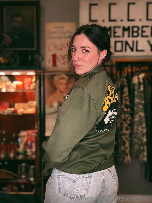 This is pretty rad - a 1970s army field jacket patched over ..