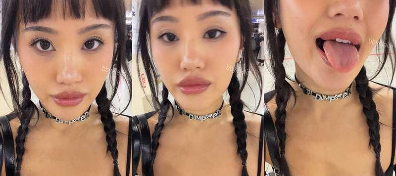 I made this 🅒🅤🅜🅓🅤🅜🅟🅢🅣🅔🅡 choker. Wearing it in Japan today! N..