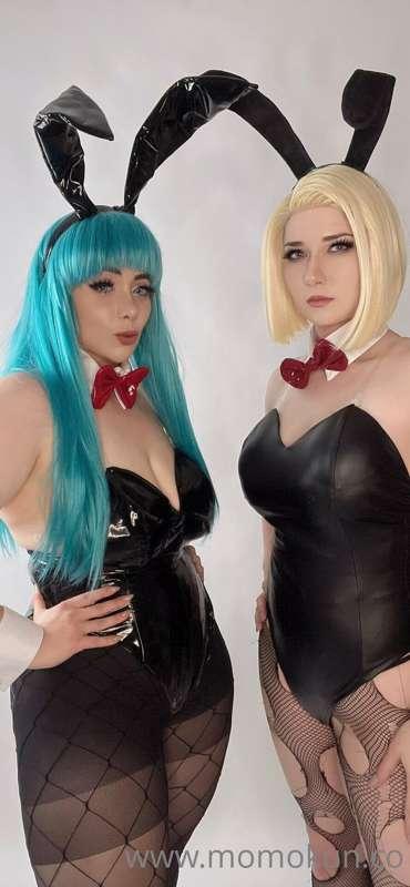Bunny girls with @akemikun 🌸🐰