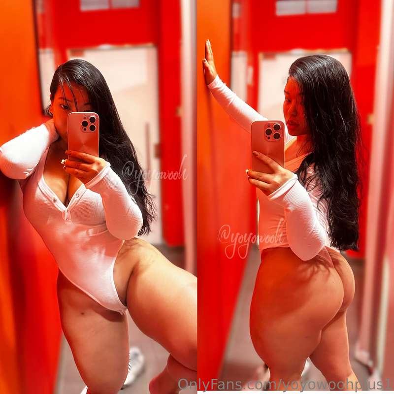 Would you clap me in this fitting room🫣 I did something naug..