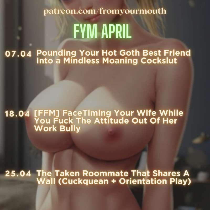 ☀️ April Schedule! ☀️