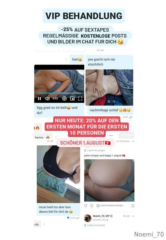 schöner 1.August 🇨🇭🎉 Heute gibts 20% auf deinen ersten VIP M..