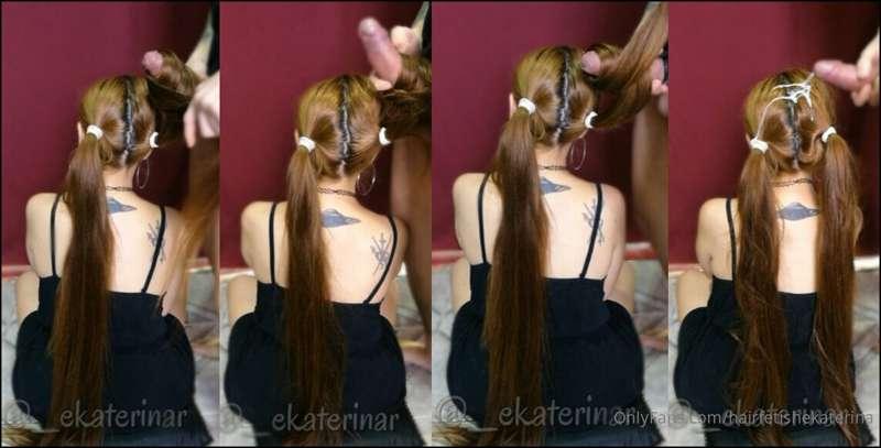 Pigtails time✨! @hairfukkersen tied my super long hair in tw..