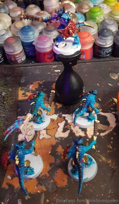 So far so good! Shields are attached and almost painted just..
