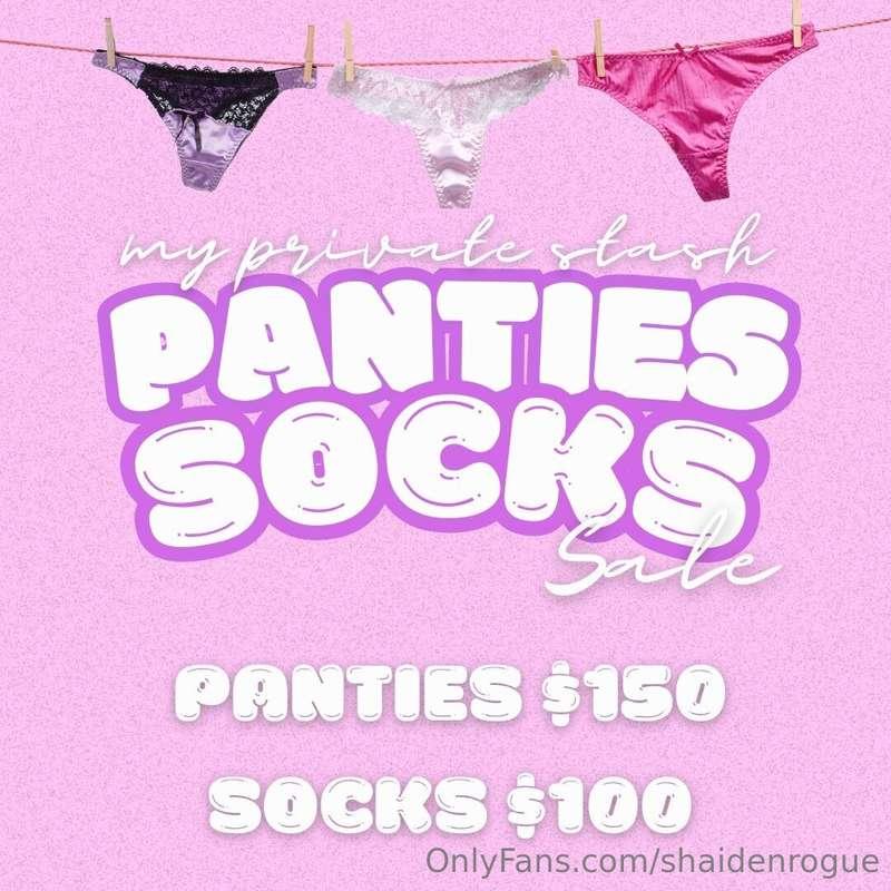 WORN USED PANTIES AND SOCKS!!! 🤤 If this is what you have be..