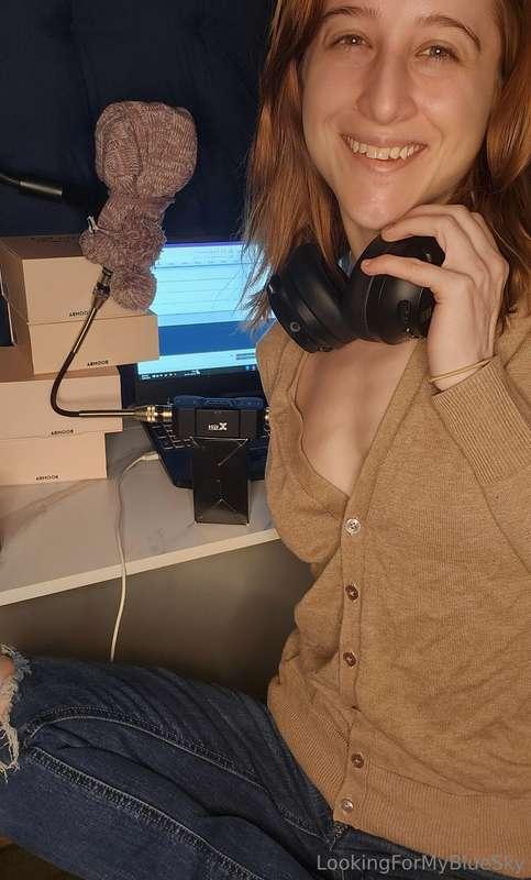 In my little ramshackle closet studio hahahaReminder that th..