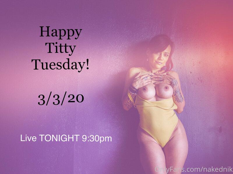 TITTY TUESDAY TONIGHT!!!
Aphro Oner photo credit