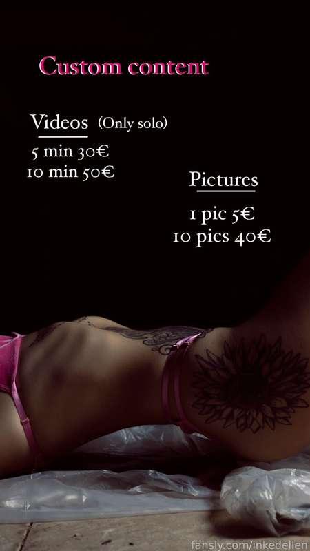 My Menu and prices 💜
Message me for more info😈