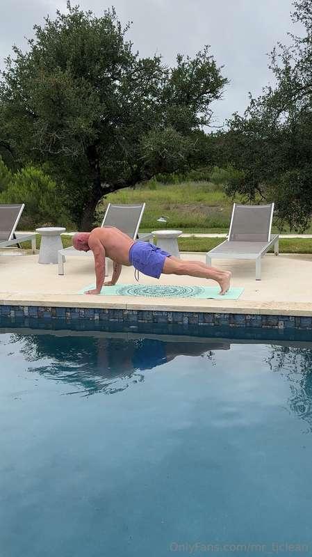 Wanna help daddy stretch out? 😜