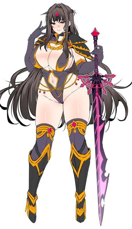 Bewitching female swordsman.