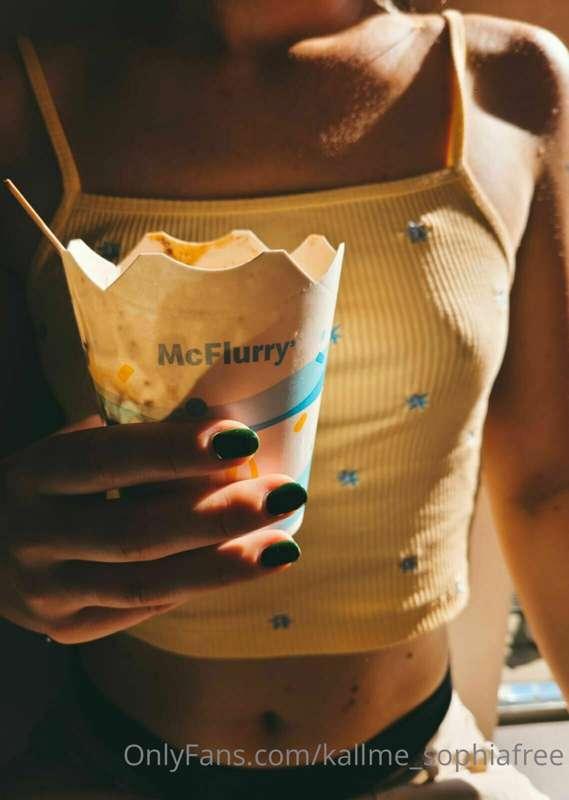 If I put ice-cream all over myself, where would you start to..
