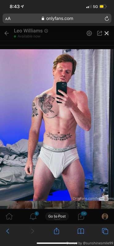 Follow my sexy ginger friend @leowilliamsvip to see him BUST..