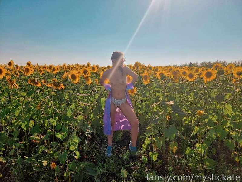 Sunny girl, sunny day, sunflowers, and sundress off 🌞 

#fyp #sundress #public #flashing #field #naked #tits #lingerie #panties #outdoors #kinky #fetish #sexy #naughty #hot 