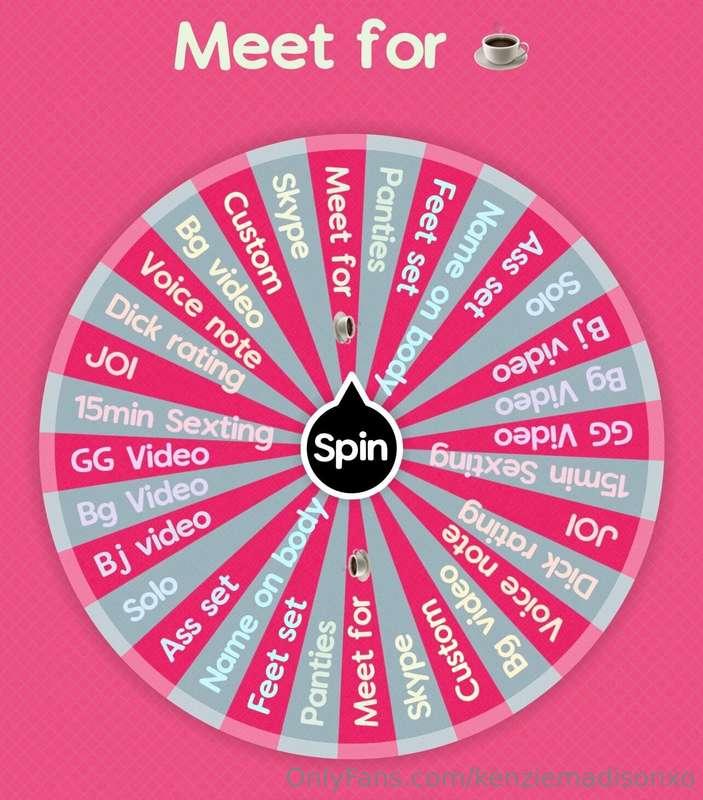 🌷🌷Hey babes, peep my new summer wheel🌷🌷send a tip to spin an..