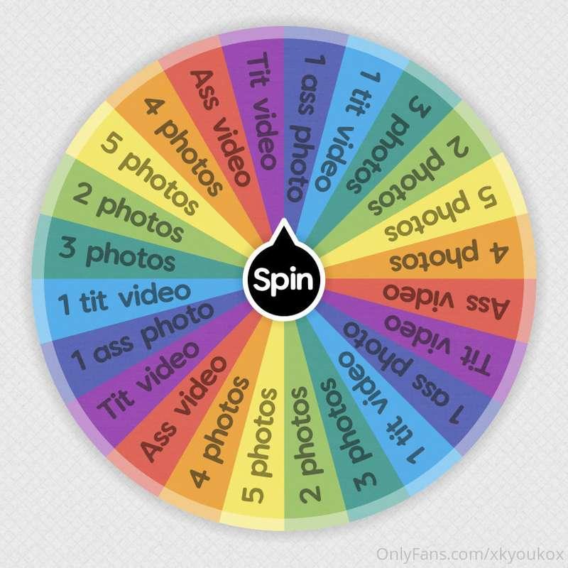 Who wants to play? 💖
Tip on this post and I’ll spin the whee..