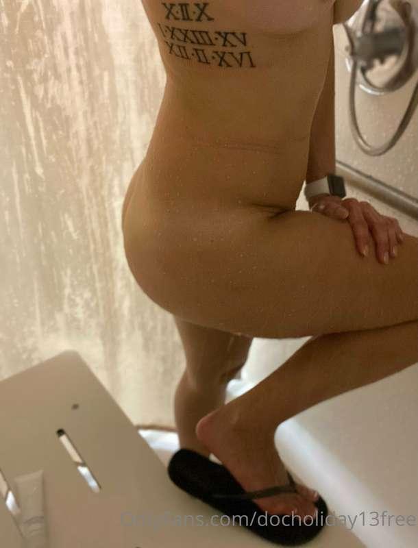 Gym showers were broken so I had to shower at work this morn..