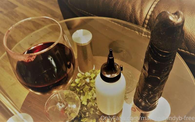Black Vibrator + Massage oil + Red Wine = Prelude to a Fun &..