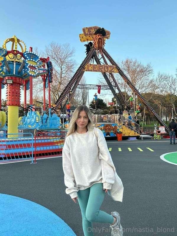 When you're at an amusement park, you're totally immersed in..