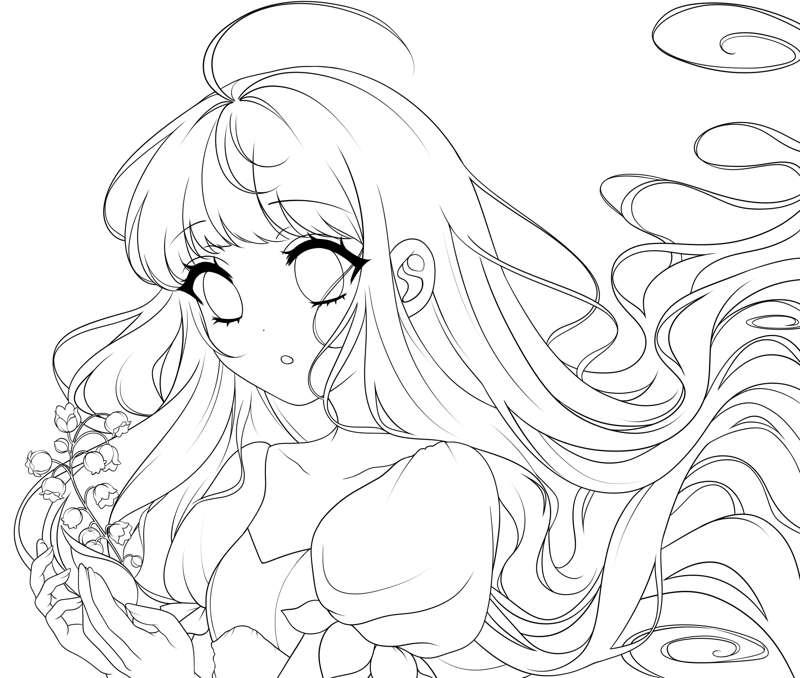 Lily of the valley | lineart