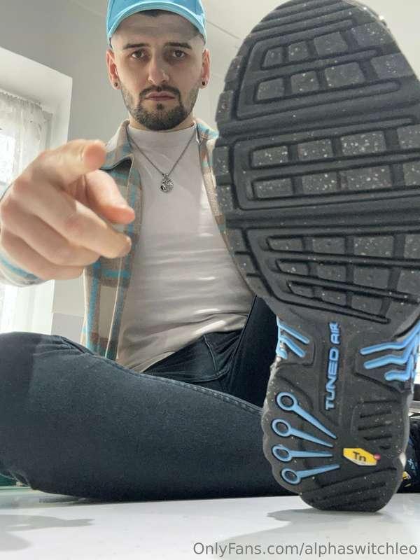 I want you licking my trainers spotless 😈