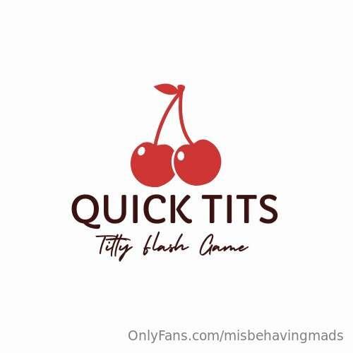 TITTY FLASH GAME! 🍒For the next 2 weeks I am playing Quick T..