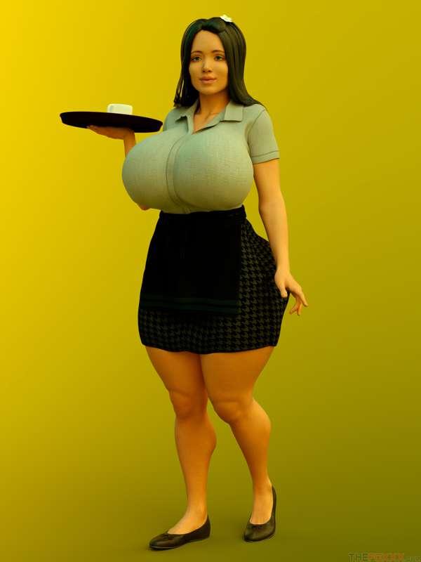 Lily waitress (WIP)