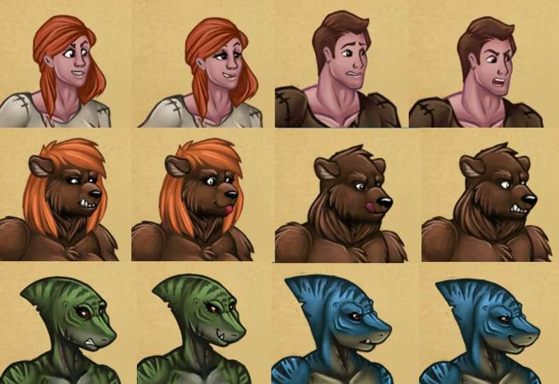 New facial expressions