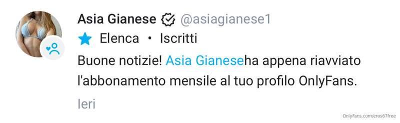 Grazie Asia Gianese (@asiagianese1) di seguirmi!È un onore e..