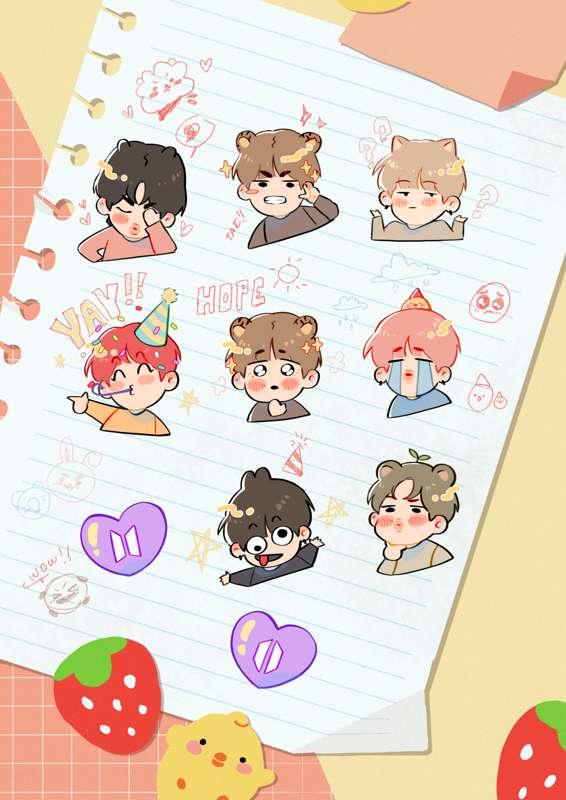 BTS special stickers