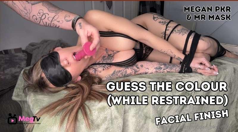Restrained and blindfolded, I wait to see what's coming. He ..