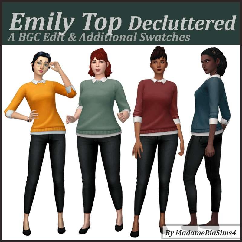Emily Top Decluttered