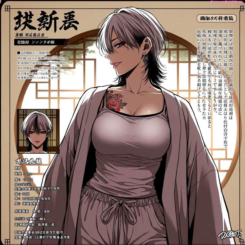 Daketa Kaneshiro of Other Wind Breaker Sexy Poses [Gen 2.5]