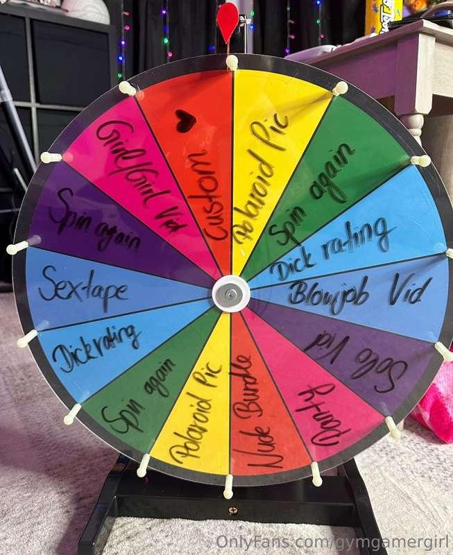 I’m going introduce my new wheel!! DM for a chance to win a ..