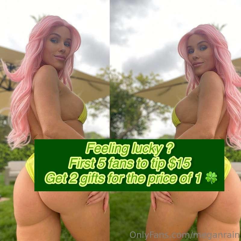 HAPPY ST PATRICKS DAY BABES !! Let’s get lucky 🍀 together 🌈😉