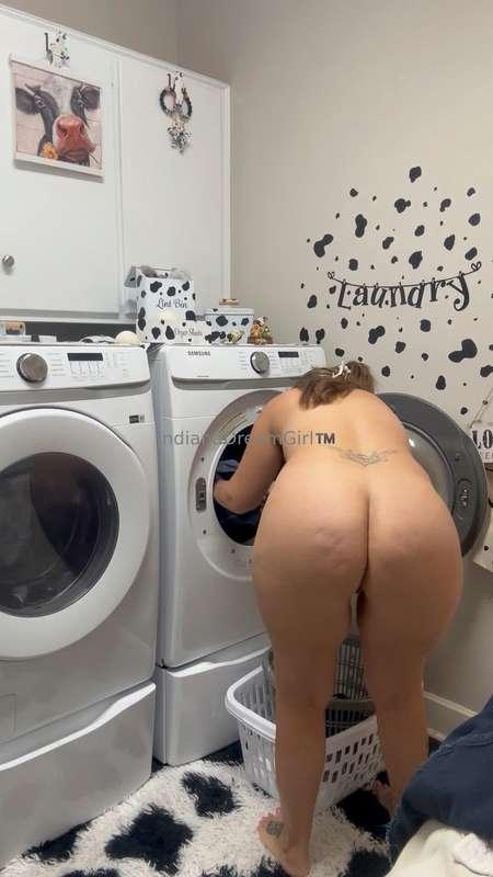 Laundry day! You gonna help or just watch?