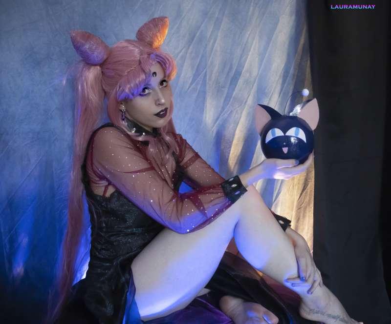 Black Lady cosplay set this month
