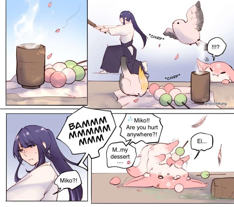 Snack time🍡🍵