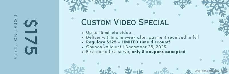 ***Holiday Custom Video Sale!***   🎥 Do you have a *fantasy ..