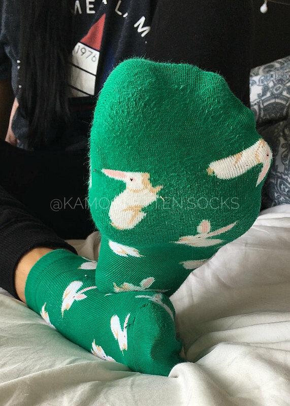 I really love these bunny socks ☺️❤️☺️❤️ They are so cute. D..