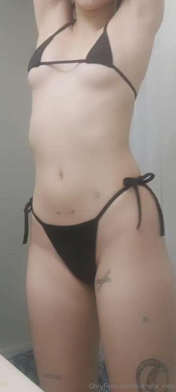 I love tiny bikinis