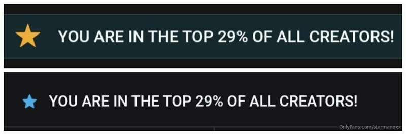 Just realized I'm in the top 29% of OnlyFans creators!! Than..