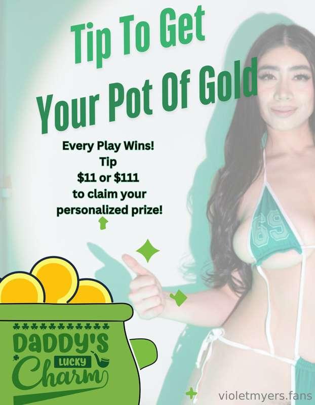 LUCKY POT OF GOLD GAMETip this post to get a prize that I wi..