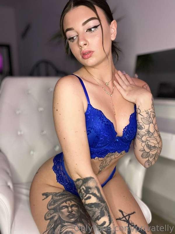 Do you like my blue lingerie? 
Imagine watching me getting f..