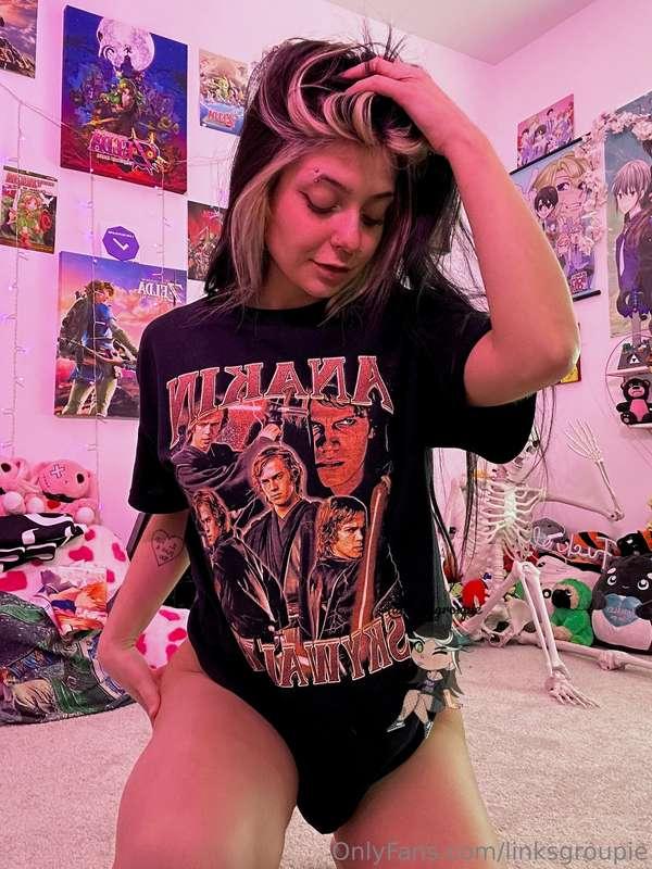 Anakin!? Is that you.. oh your saber? Don’t mind if I do.. *..